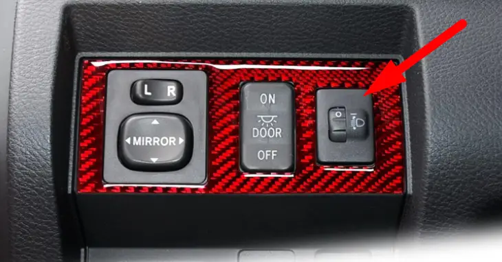 Toyota Tundra Headlight Adjustment Switch