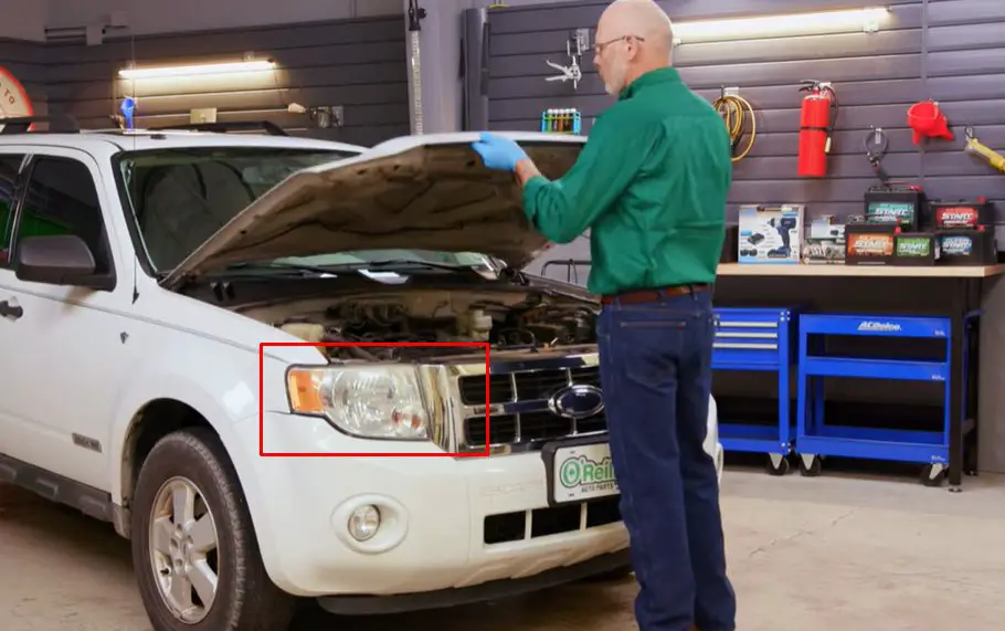 How to Change The Headlight Bulb 08 Ford Escape-Step-by-Step Instructions