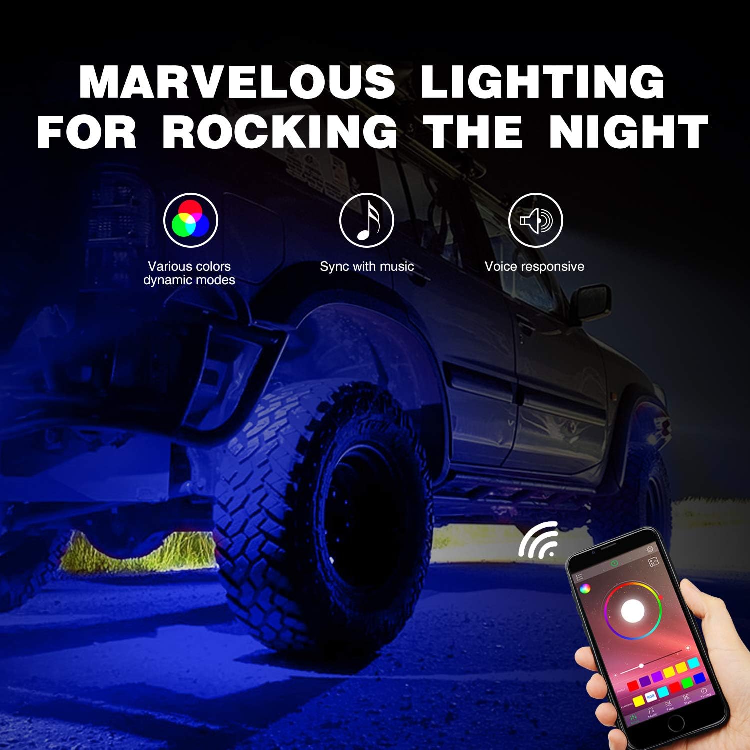 Why nilight rgb led rock lights kit is a must have for every ride